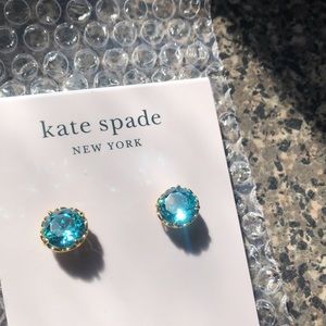 Kate Spade That Sparkle Aquamarine earrings